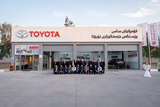 SAS Company Opens Toyota Service Station in Erbil