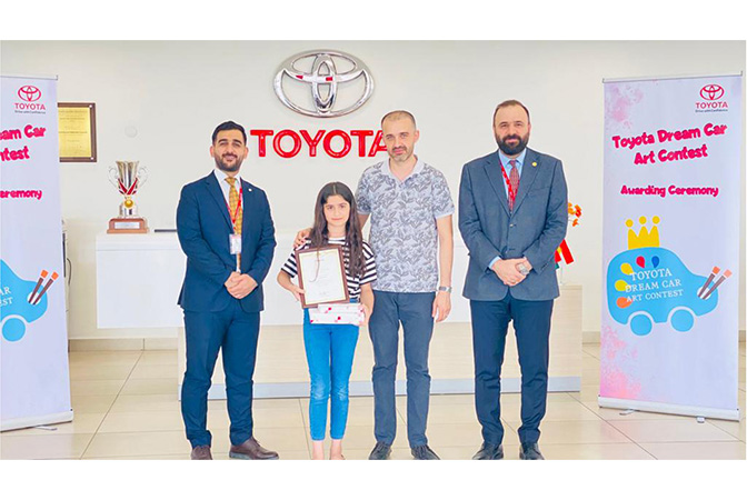 Awarding Toyota Dream Car Art Contest Winners