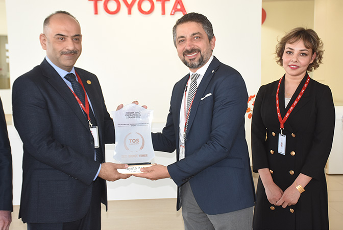 SAS won the bronze award for Toyota Operations Standards for 2021